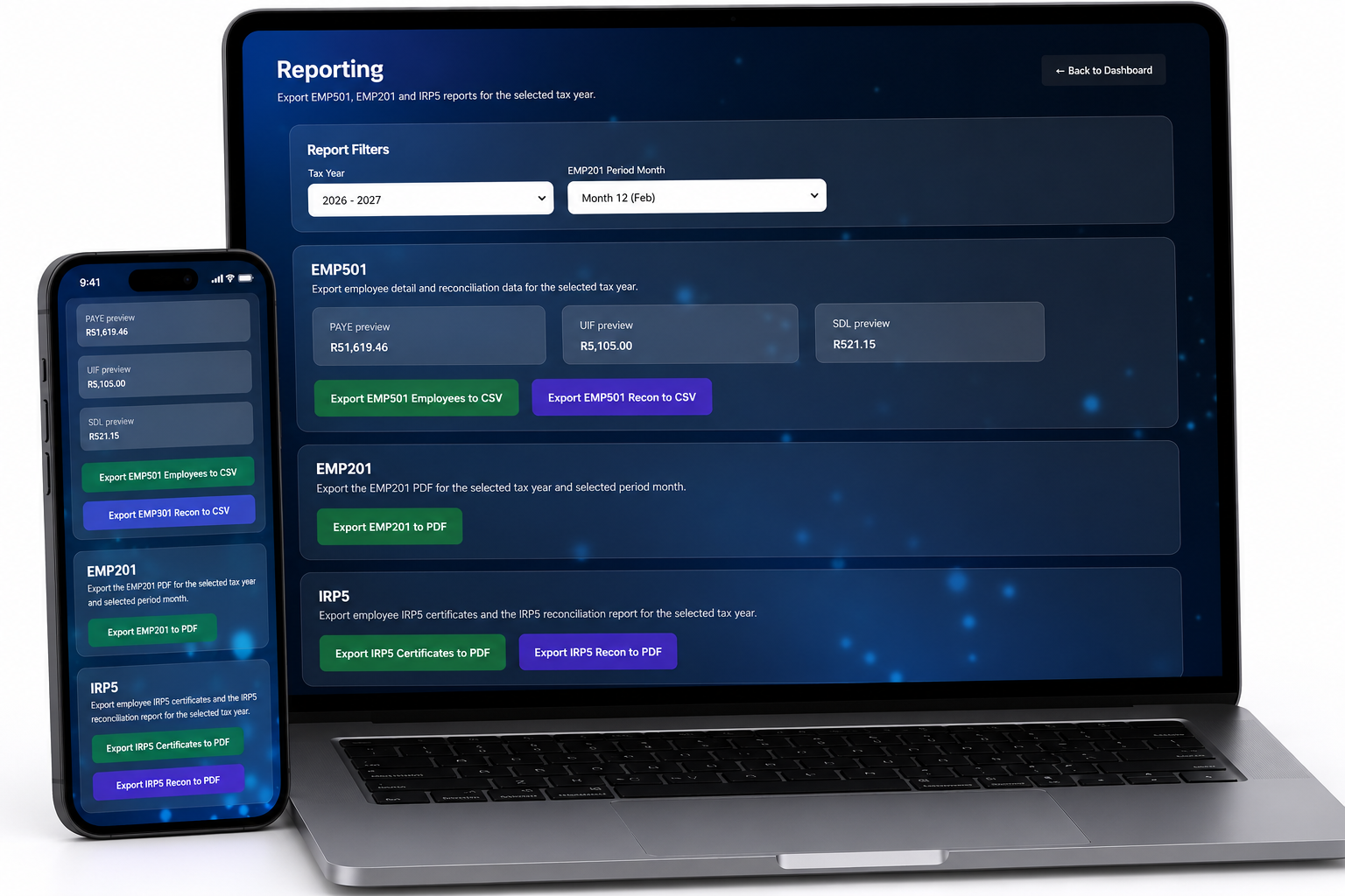 Reports and analytics module
